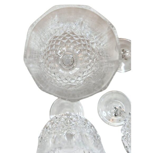 Vintage Crystal Wine Glasses Set Of 4 6.5'' tall Cristal D'Arques-Durand Longcha - Picture 11 of 15